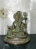 Christmass Gift Brass Blessing Shiva with Nandi Hindu God Statue From India 8 Inch Christmass Gift Brass Blessing Shiva with Nandi Hindu God Statue From India 8 Inch