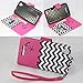 ZTE Boost Max N9520 Case, SOGA® PU Leather Magnetic Flip Design Wallet Case for ZTE Boost Max N9520 (Boost Mobile) - Pink Chevron Anchor Love [SWE541]