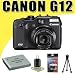 Canon G12 10MP Digital Camera w/ 5x Optical Image Stabilized Zoom DavisMAX NB7L Battery Bundle