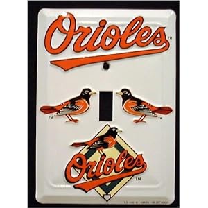 Baltimore Orioles Light Switch Covers (single) Plates LS10016 by Smart Blonde