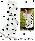 My Little Legs baby leg warmers (#11) midnight polka dot