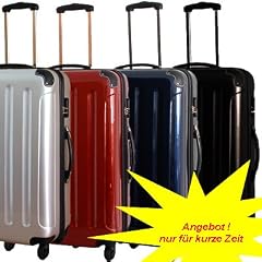 2-teiliges Polycarbonat-Trolley-Koffer-Set in 4 verschiedenen Farben zur Auswahl