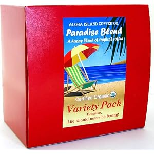 Aloha Island Certified Organic Coffee Pods, Variety Pack of 36 Coffee Pods by Aloha Island Coffee
