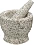 Cilio Salomon White Granite Mortar and Pestle