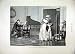 1887 YOUNG BOY MUSIC LESSON PIANO MAN PLAYING OLD PRINT