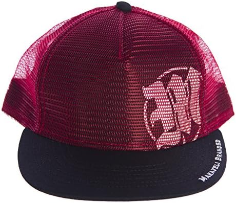 MAKAVELI BRANDED Tupac Netted Snapback Hat Sz OSFA Red/Black