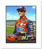 Jeff Gordon NASCAR Auto Racing Double Matted 8x10 Photograph Collage