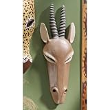 African Serengeti Tribal-Style Animal Wall Mask: Gemsbok