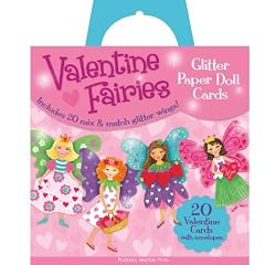 VPS16 - Glitter Fairy Paper Doll Valentine Cards