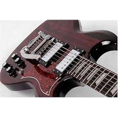E-Gitarre SG-Style LM-SGB-WR by LE MARQUIS N.Y.  mit original Bigsby