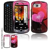Samsung Moment M900 Red Hearts Trans. Design Protective Case Faceplate Cover + Free LiveMyLife Wristband