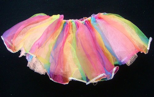 Kids Rainbow Ballerina Sequin Trimmed Tutu. Fits 