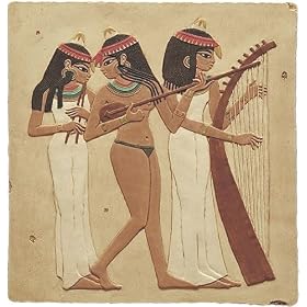 Egyptian Three Female Musicians Relief wall plaque by Museum Store Company