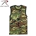 Rothco Muscle Shirt/Woodland Camo, Medium