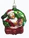 The Simpsons Santa Claus Homer Glass Christmas Ornament