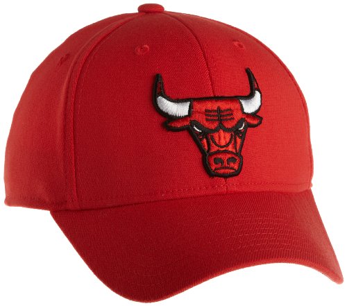 NBA Men's Chicago Bulls Structured Flex Hat - Tx19Z, Large/X-Large , Team Color , Red