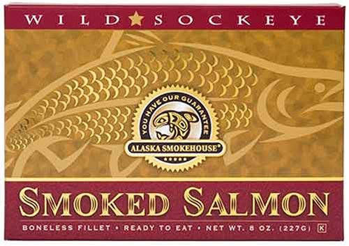 Alaska Smokehouse 8 oz Smoked Sockeye Salmon Gift Box by Alaska Smokehouse