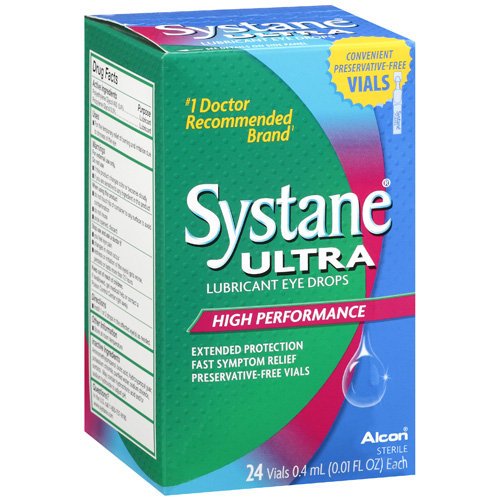 Systane Ultra Lubricant Eye Drops Preservative-Free Vials, 0.4mL 24-count Boxes (Pack of 2) Systane Ultra Lubricant Eye Drops Preservative-Free Vials, 0.4mL 24-count Boxes (Pack of 2)