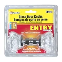 DOOR KNOBS GLASS 2CHRM