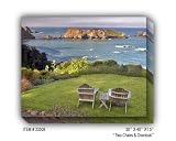 TWO CHAIRS & OVERLOOK - Gallery Wrapped, Stretched Canvas Photograph