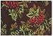 Durable Hand Woven 100% Cotton Silk Screen Rust Grapes Print Placemat 12X18 Inches Set / 6