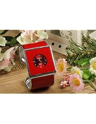 Youyoupifa Red Square Dial Ladies Bracelet Watch