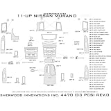 Interior Wood Dash Trim Kit for 2011 Nissan Murano Without Aux Input 33pcs Lavishwood by Sherwood Dash