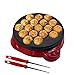 Health and Home Electric Takoyaki Maker With Free Takoyaki Tools - Specialty & Novelty Cake Pans for Takoyaki Octopus Ball, Cake Pop, Ebelskiver, Aebleskiver - Electric Takoyaki Grill - Portable, Compact, Easy Clean