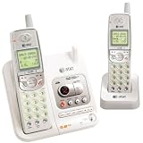 AT&T EL42208 5.8GHz Dual Handset Answering System (White)