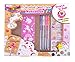 Hot Focus DIY Unicorn Notebook Kit - Decorate Your Own Journal Diary with 4 Scented Gel Pens, Scratch â€˜N Sniff Unicorn Stickers and Stencils