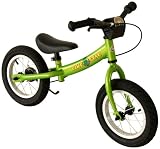 bike*star 30.5cm (12 Inch) Kids Learner Balance Beginner Run Bike Sport - Green