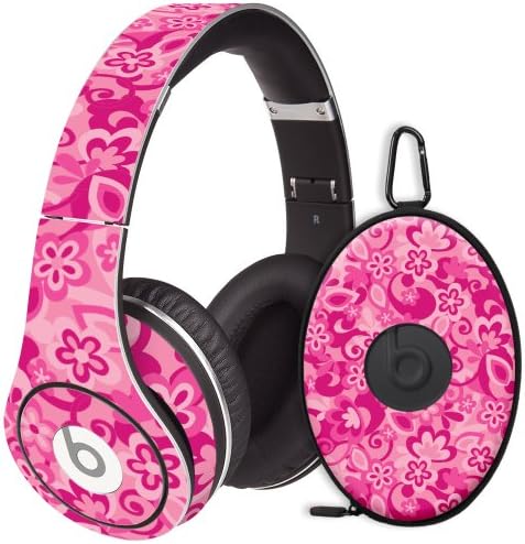 Pink Flower Power Decal Skin for Beats Studio Headphones & Carrying Case by Dr. Dre