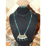 Jewelry for Women- Traditional Ethnic Thewa Necklace Earring Set 3pc Set From India