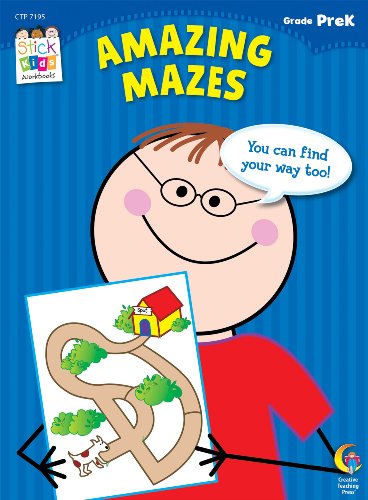 Amazing Mazes Stick Kids Workbook, Grade PreK (Stick Kids Workbooks)