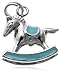Jewelry : Sterling Silver Blue Rocking Horse Charm