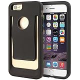 iPhone 6 Case, iPhone 6s Case, CellJoy [SLiM CLiP] Hybrid Case [Built in Belt Clip] [TPU] (Black) Protective Cover Skin