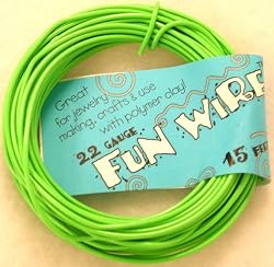 Fun Wire 22 Gauge Coil - Jelly Bean Green