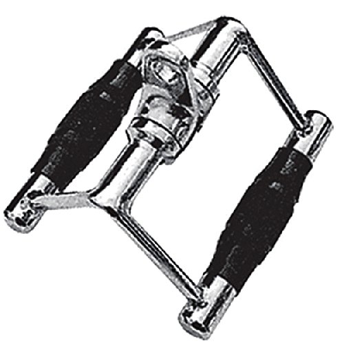 Marcy Revolving Chrome V-Bar Row Handle Cable Gym Attachment