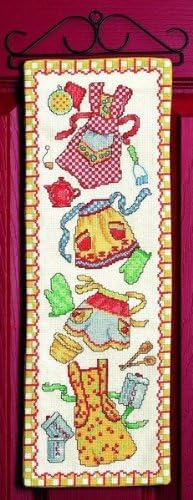 Retro Kitchen Aprons - Cross Stitch Kit