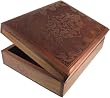 Hand Carved Gift Box with Fleur Design