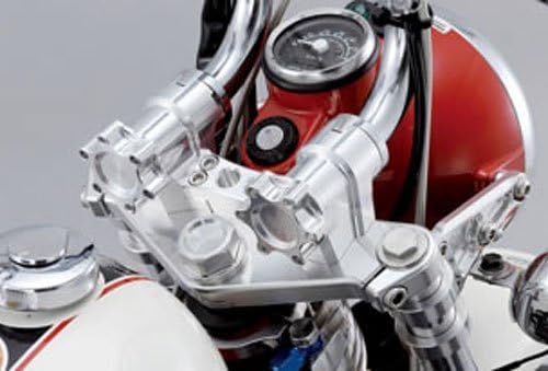 SHIFT UP billet handle bracket &amp; knob SET [Silver / Black] 205032-36