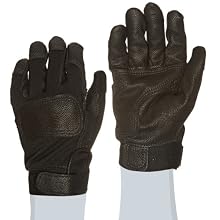 Ansell ActivArmr 46-408 Nomex Kevlar Flame Resistant Tactical Combat Glove with Textured Grip, Cut Resistant, 10" Length, Large, Black (1 Pair)