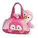 Aurora World Fancy Pals Peek-A-Boo Purse Pet Carrier Pom Pom Penguin, Pink