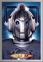 Doctor Who - Cyberman Face - Framed Poster (Silver)