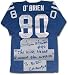 Jim O'Brien Baltimore Colts Autographed Throwback Jersey with Inscription