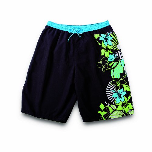 Fashy Herren Bademode Bermuda, schwarz-gr&uuml;n, L Preisvergleich