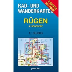 R�gen & Hiddensee 1 : 30 000 Rad- und Wanderkarten-Set:: Mit den Karten: "Wittow, Kap Arkona" "Halbinsel Jasmund", "Bergen, Putbus", "M�nchgut, Granitz", "Altf�hr, Zudar" und "Hiddensee, Ummanz"