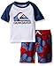 Quiksilver Little Boys' 2 Piece Rashguard Top with Microfiber Short