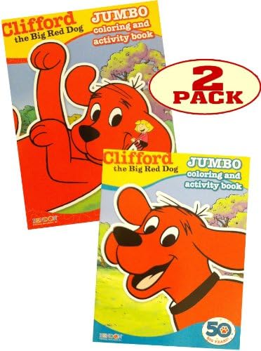 Clifford Jumbo Coloring and Activity Book Set of 2