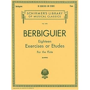 Berbiguier Eighteen Exercises or Etudes for Flute